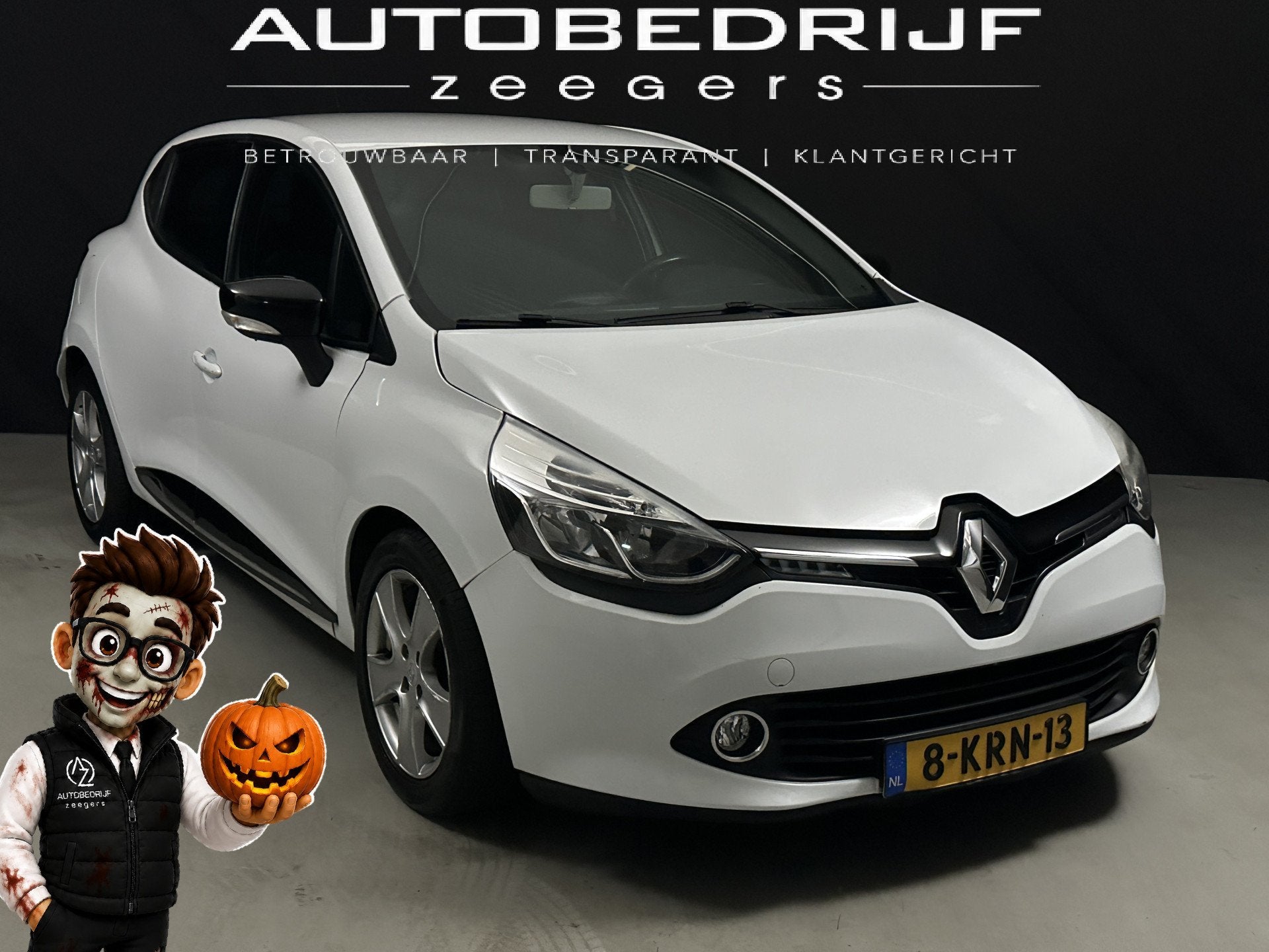 Renault Clio 0.9 TCe Dynamique *Navi*AC* (bj 2013), Auto's, Voorwielaandrijving, 540 kg, Wit, Origineel Nederlands