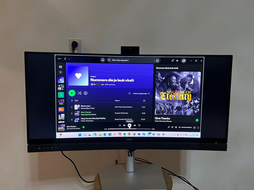 Dell C3422WE 34 inch Curved USB-C Monitor, Computers en Software, Monitoren, Ophalen, IPS, Zo goed als nieuw, Quad HD (2K)