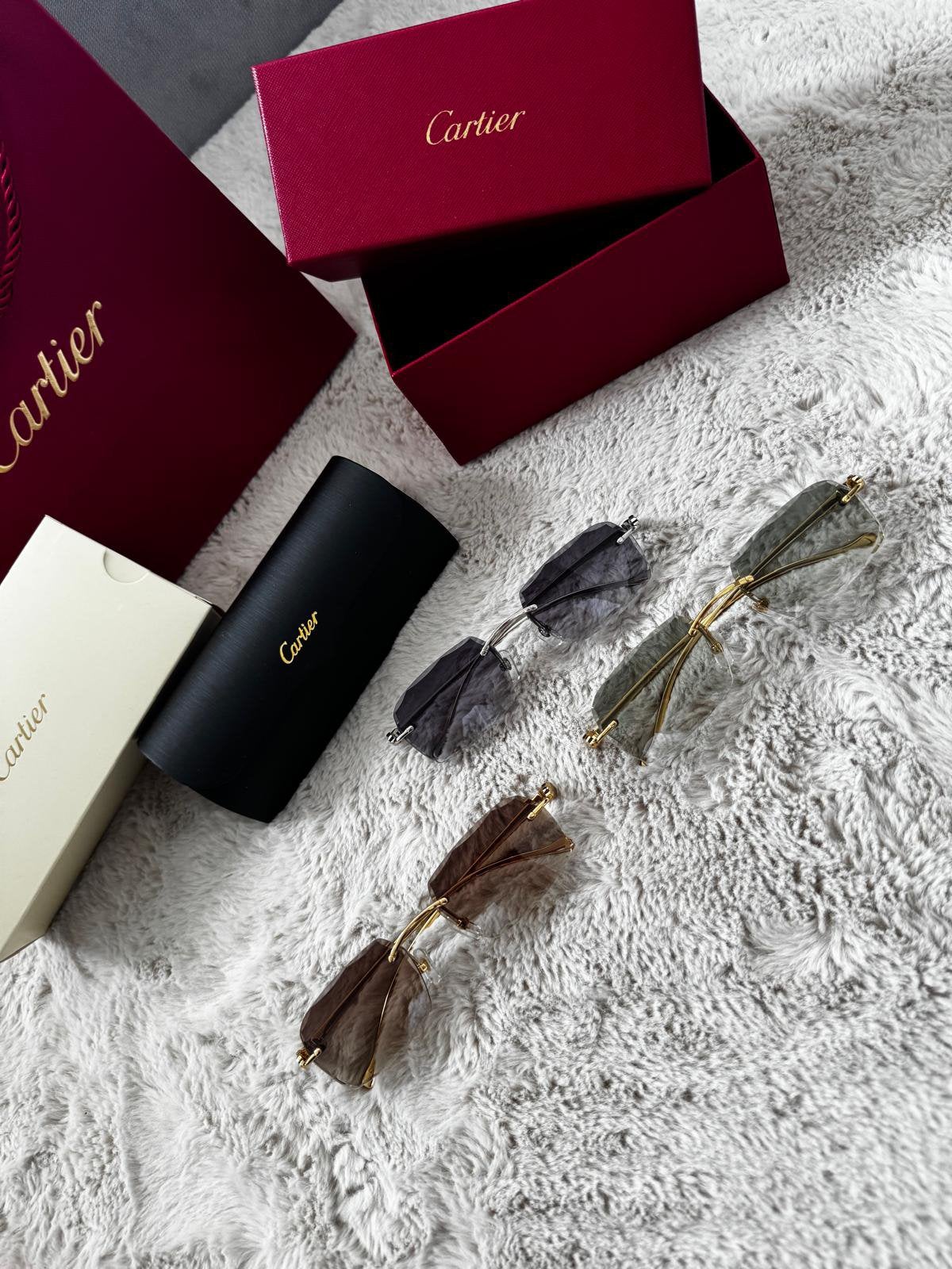 Cartier panthera zonnebril unisex, Ophalen of Verzenden, Zo goed als nieuw, Overige kleuren, Overige merken