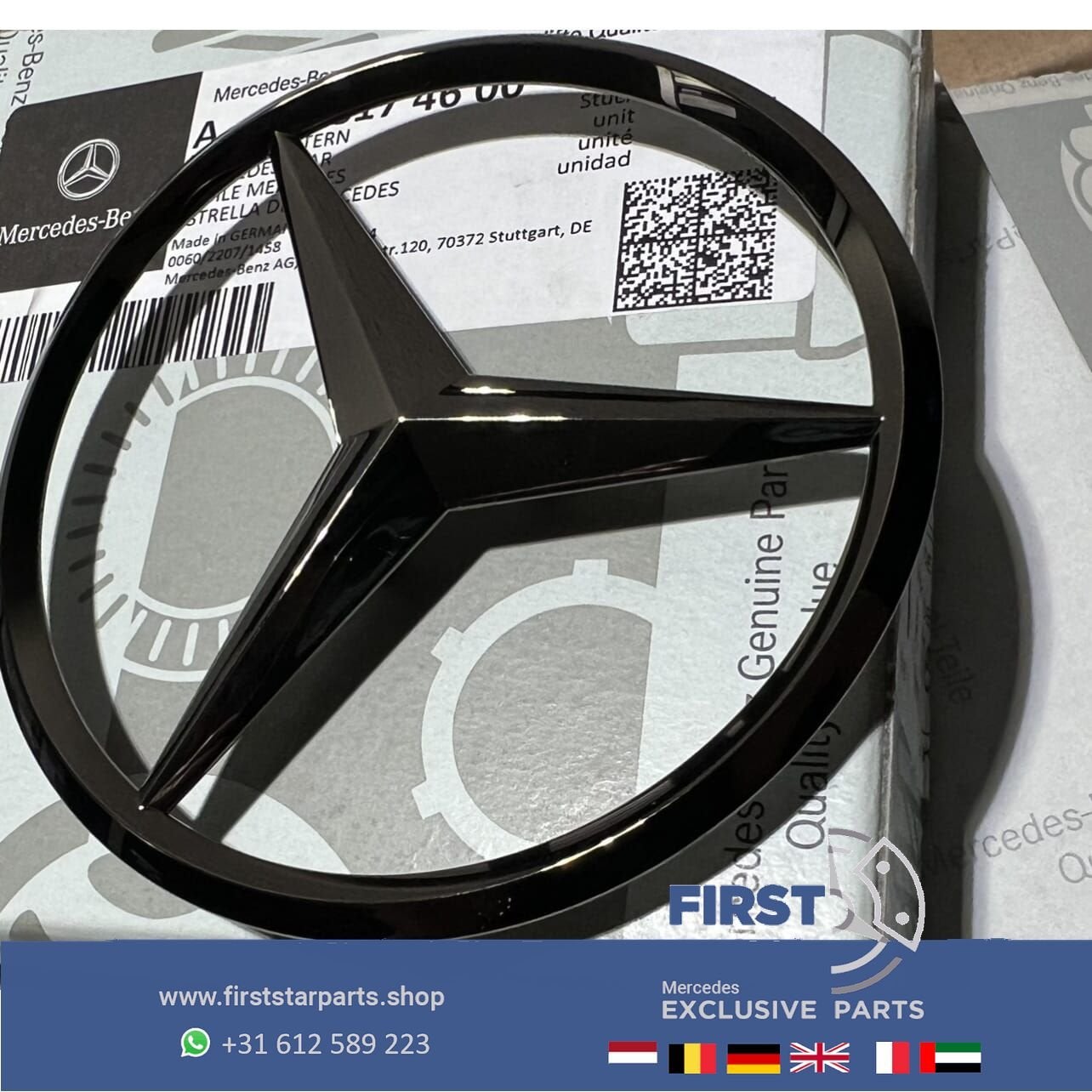 W206 STER Kofferbak LOGO achterklep EMBLEEM zwart W176 W117