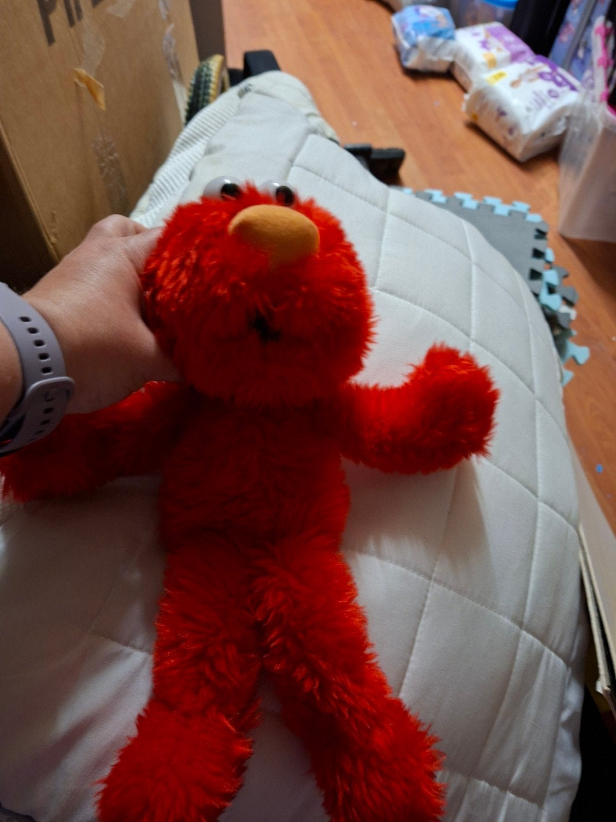 Elmo knuffel, Overige karakters, Overige typen, Ophalen of Verzenden, Zo goed als nieuw