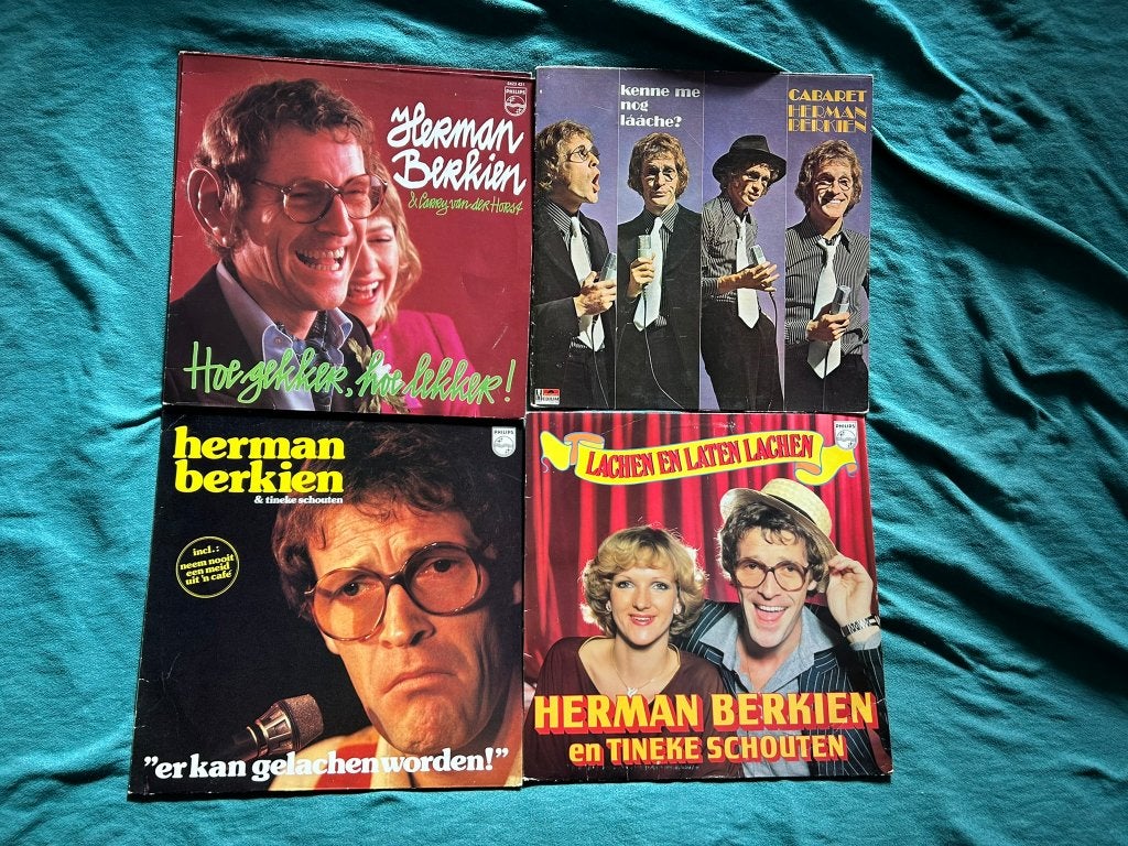 5 LP's Herman Berkien (ook per stuk te koop), Cd's en Dvd's, LP, Gebruikt, Cabaret of Kleinkunst, Ophalen of Verzenden