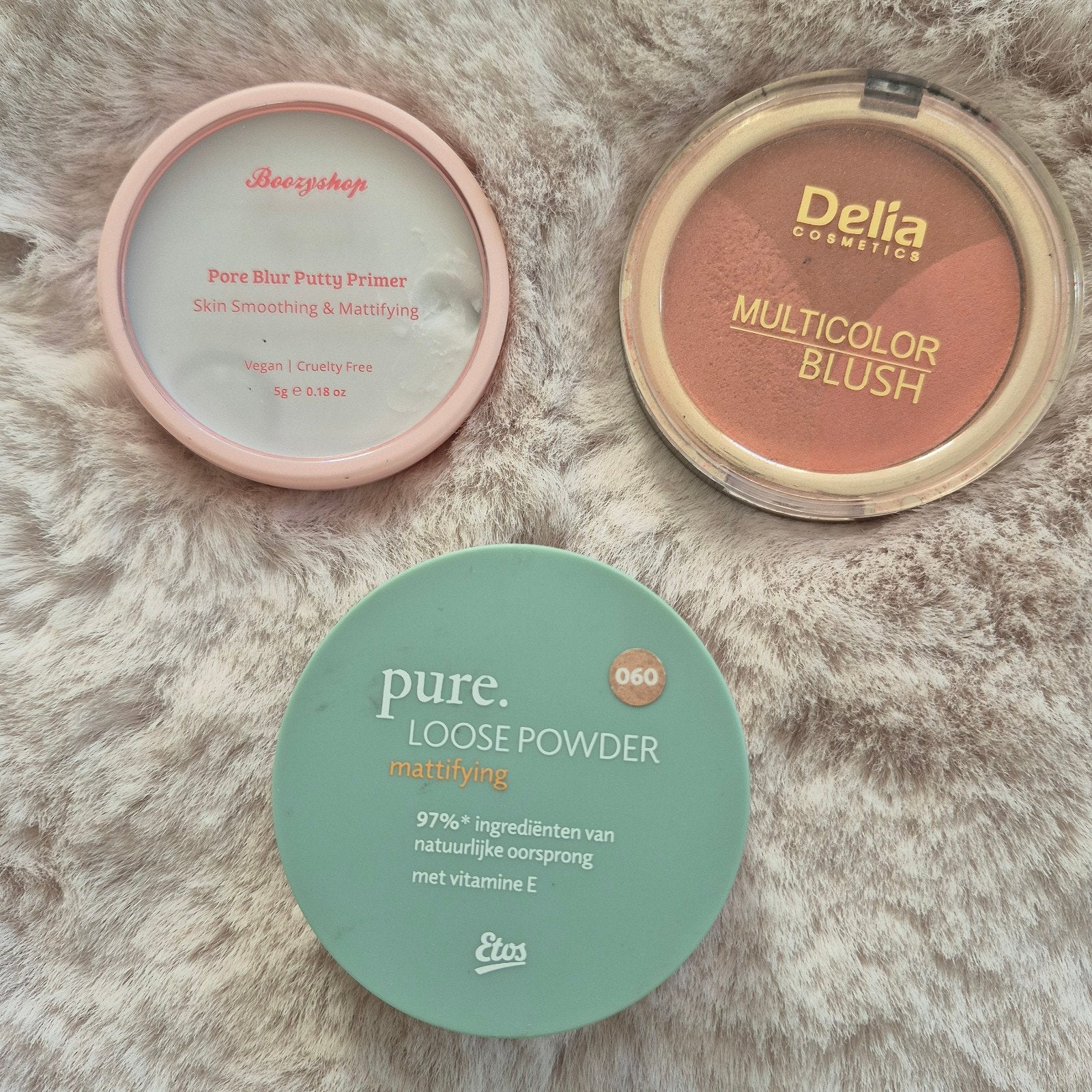 Nieuwe make-up set: Primer, Blush, Loose Powder, Overige kleuren, Gehele gezicht, Nieuw, Ophalen of Verzenden