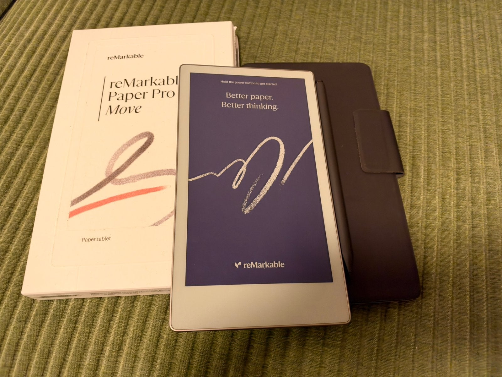 Remarkable Paper Pro Move + Marker Plus + Leather Folio, Computers en Software, Ophalen of Verzenden, Zo goed als nieuw