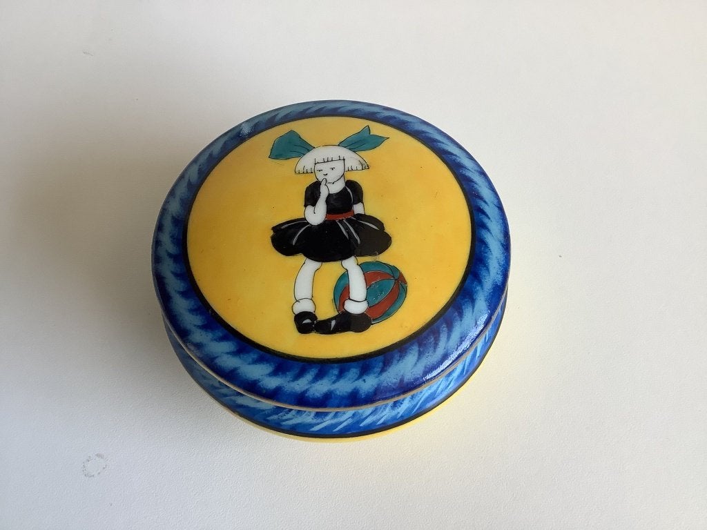 Leuk vintage Limoges dekseldoosje, Ophalen of Verzenden