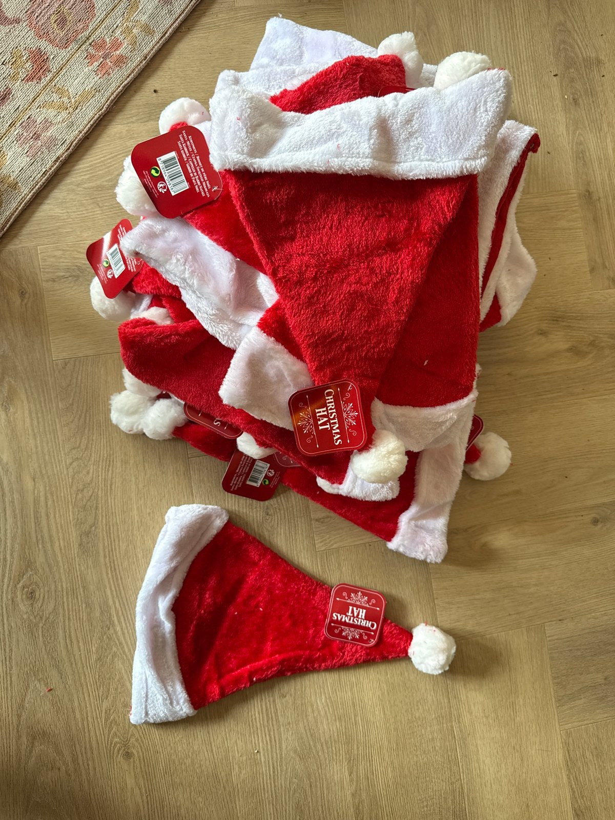Kerstmutsen nieuw 25 stuks, Ophalen of Verzenden, Nieuw
