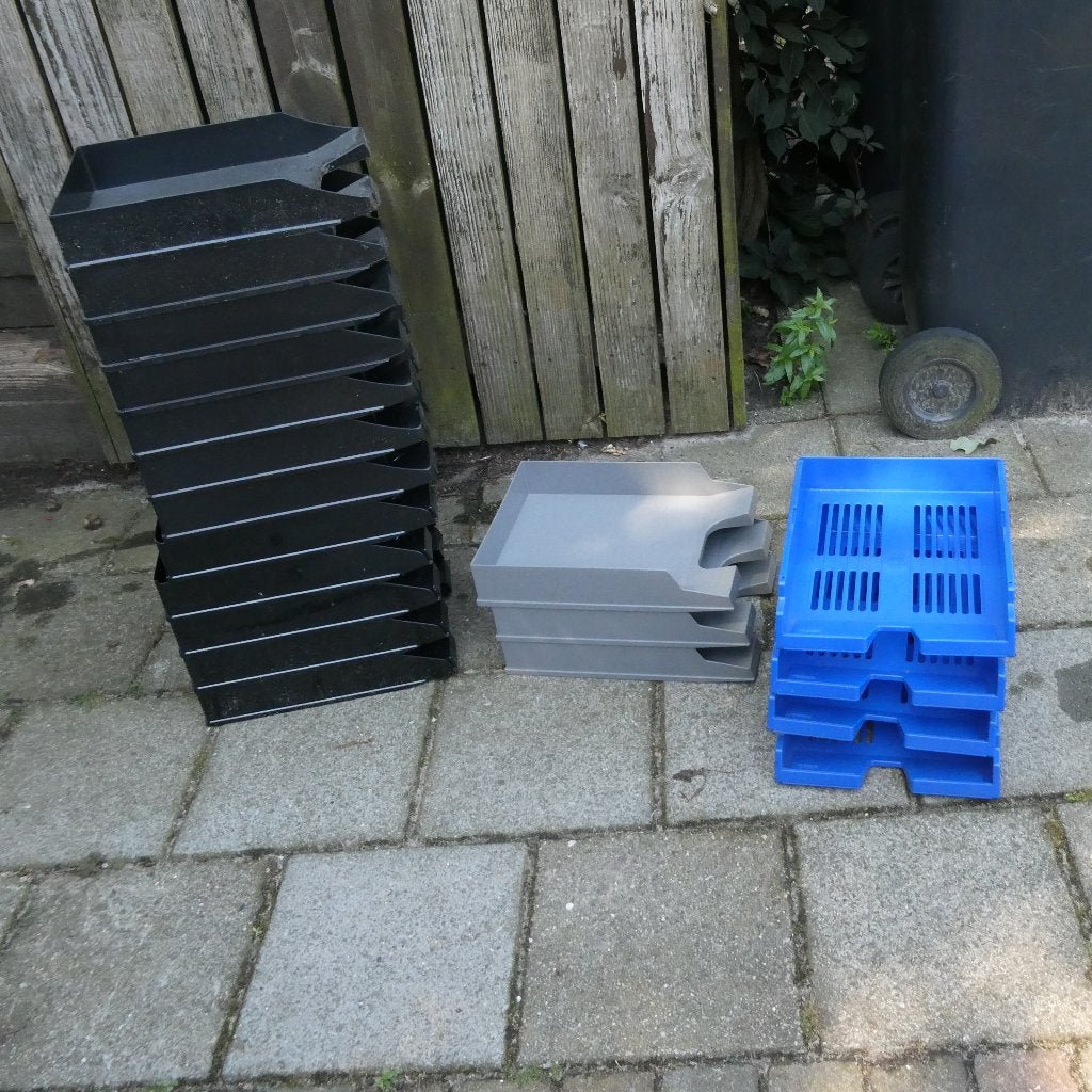 kantoor, opbergbakjes, Ophalen, Gebruikt, Zwart, Kunststof