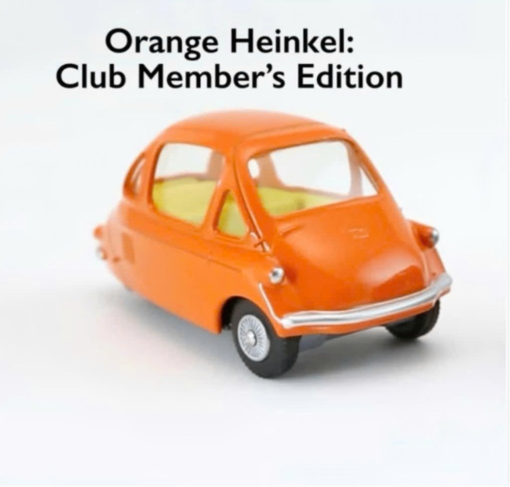 Heinkel Economy Car Oranje Corgi NEW schaal 1/46 ref. 233, Verzenden, Nieuw, Auto, Corgi
