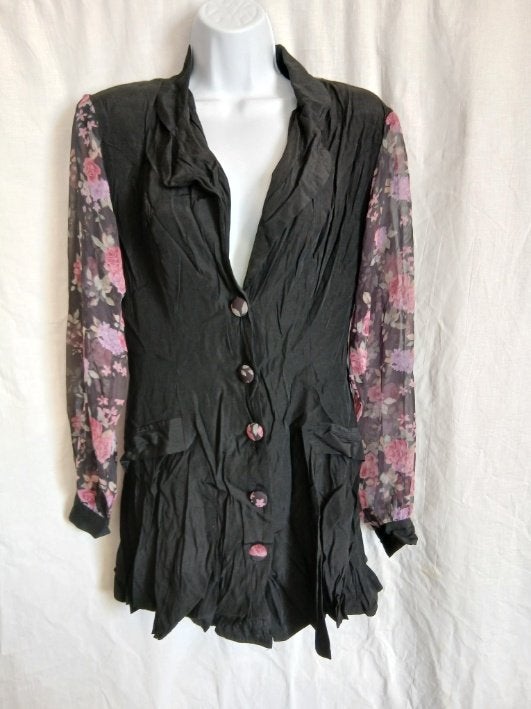 gave Blouse/Jasje,mt. S,merk: Contempo USA, Kleding | Dames, ., Zwart, Ophalen of Verzenden, Zo goed als nieuw