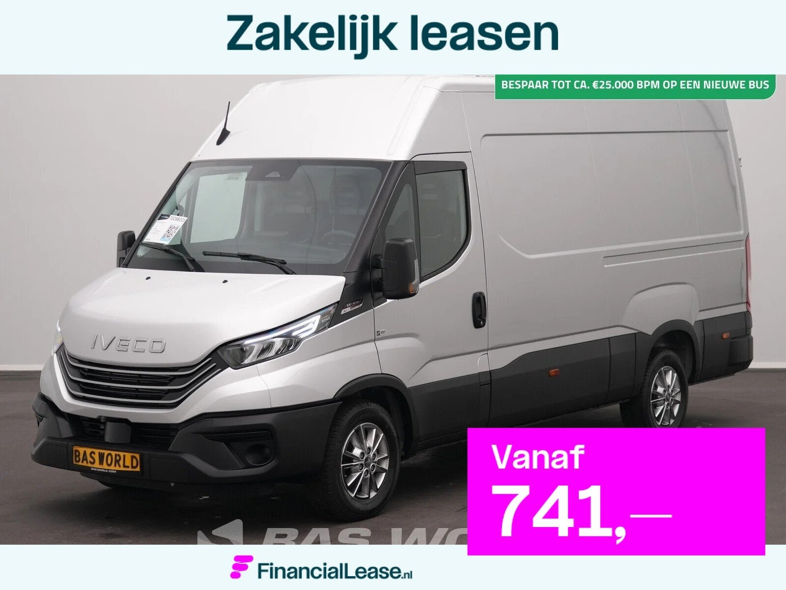 Iveco Daily 35S21 BPM VRIJ! 3.0L Automaat L2H2 2025model ACC, Automaat, Stof, Euro 6, 4 cilinders