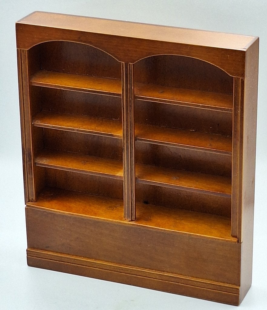 Dubbele boekenkast voor het poppenhuis, Ophalen of Verzenden, Gebruikt, Poppenhuis