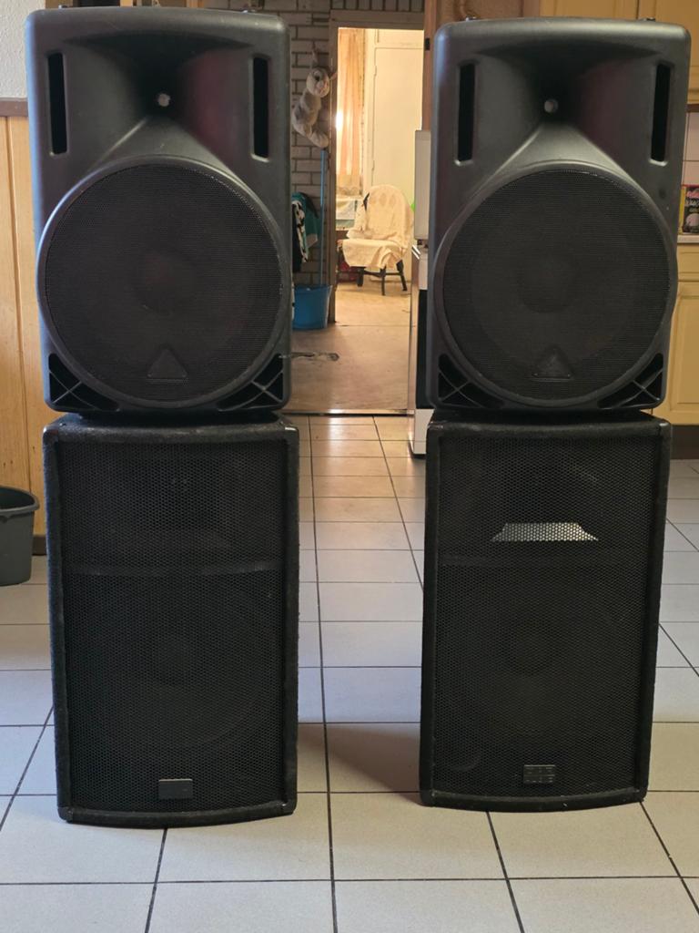-4 luidsprekers (2xdap audio-RW15 en 2x behringer B 215 xl), Ophalen of Verzenden