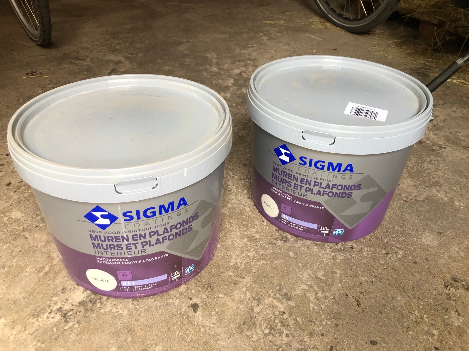 Sigma Interieur muurverf mat RAL 9010, Doe-het-zelf en Verbouw, Ophalen, Nieuw, Overige typen