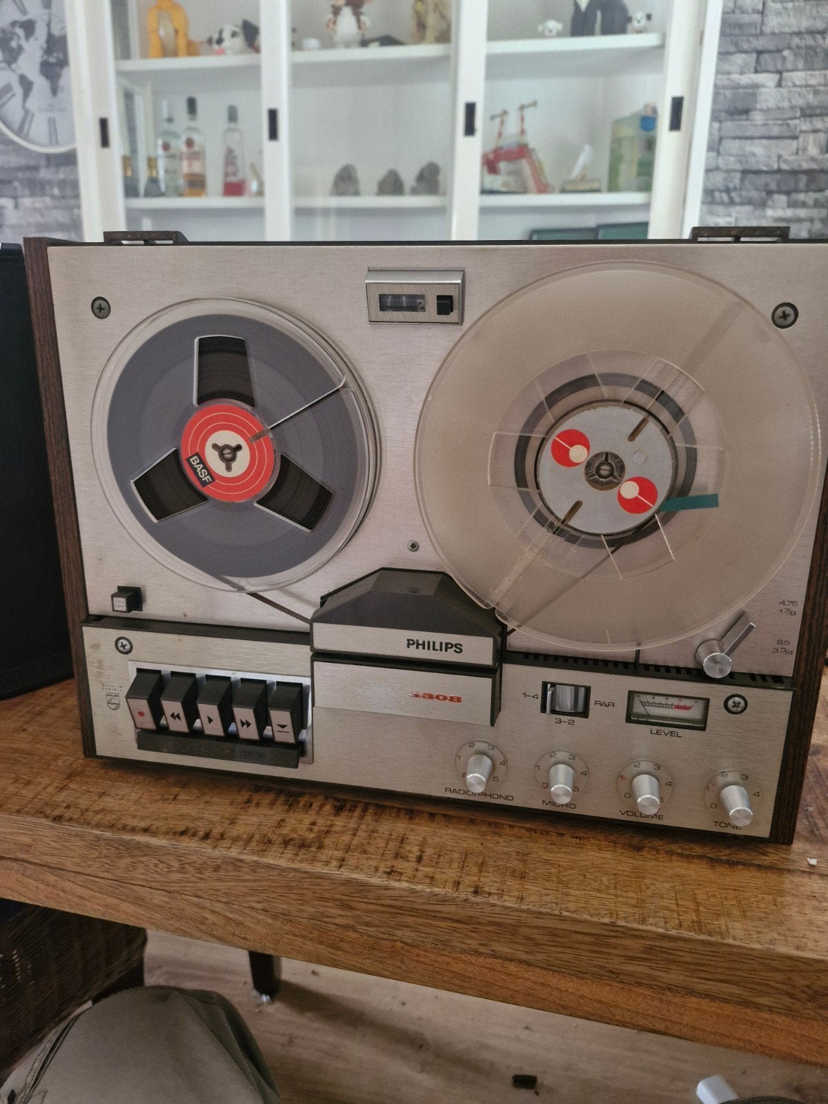 Philips N4308 Bandrecorder - Vintage Audio, Ophalen of Verzenden, Bandrecorder, Met banden