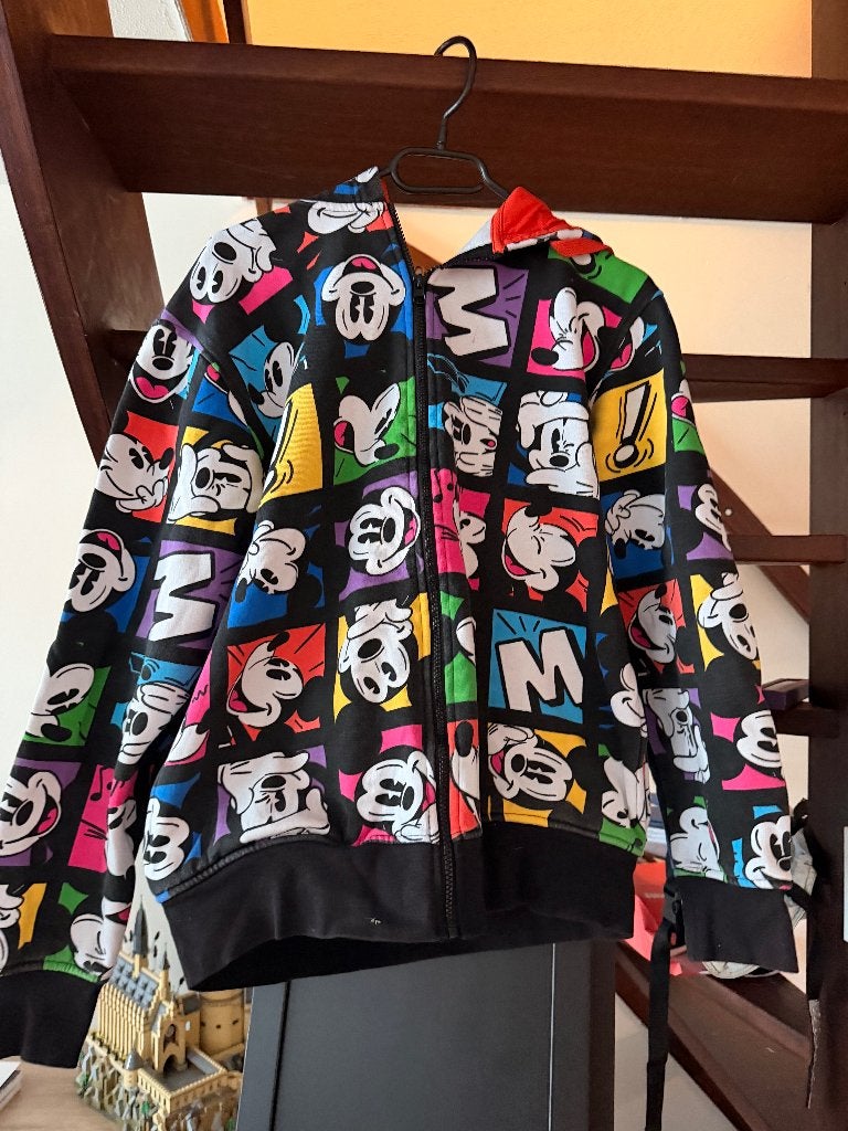 Disney Micky Mouse zipped hoodie M, Ophalen of Verzenden, Mickey Mouse, Gebruikt, Kleding of Textiel
