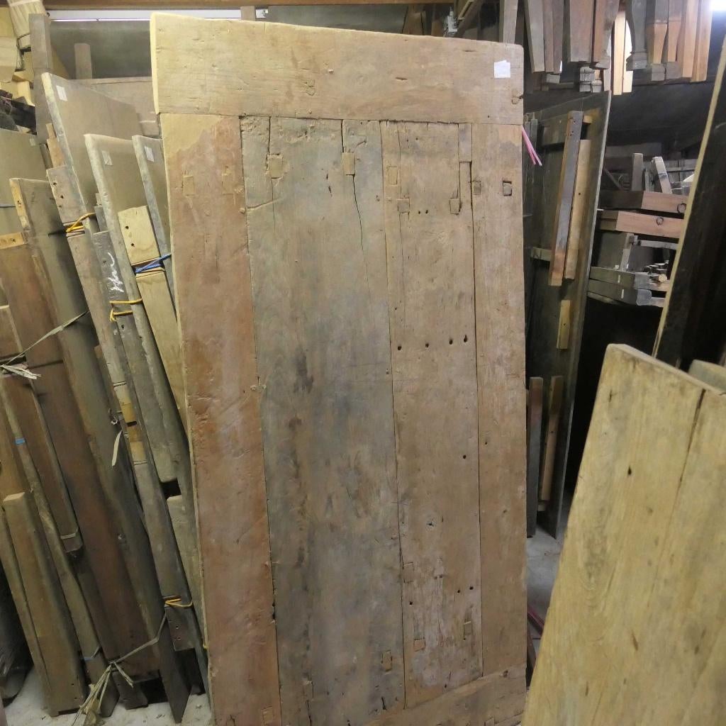 Stoere boeren TAFEL landelijk geleefd oud teak hout TQ50, Ophalen of Verzenden