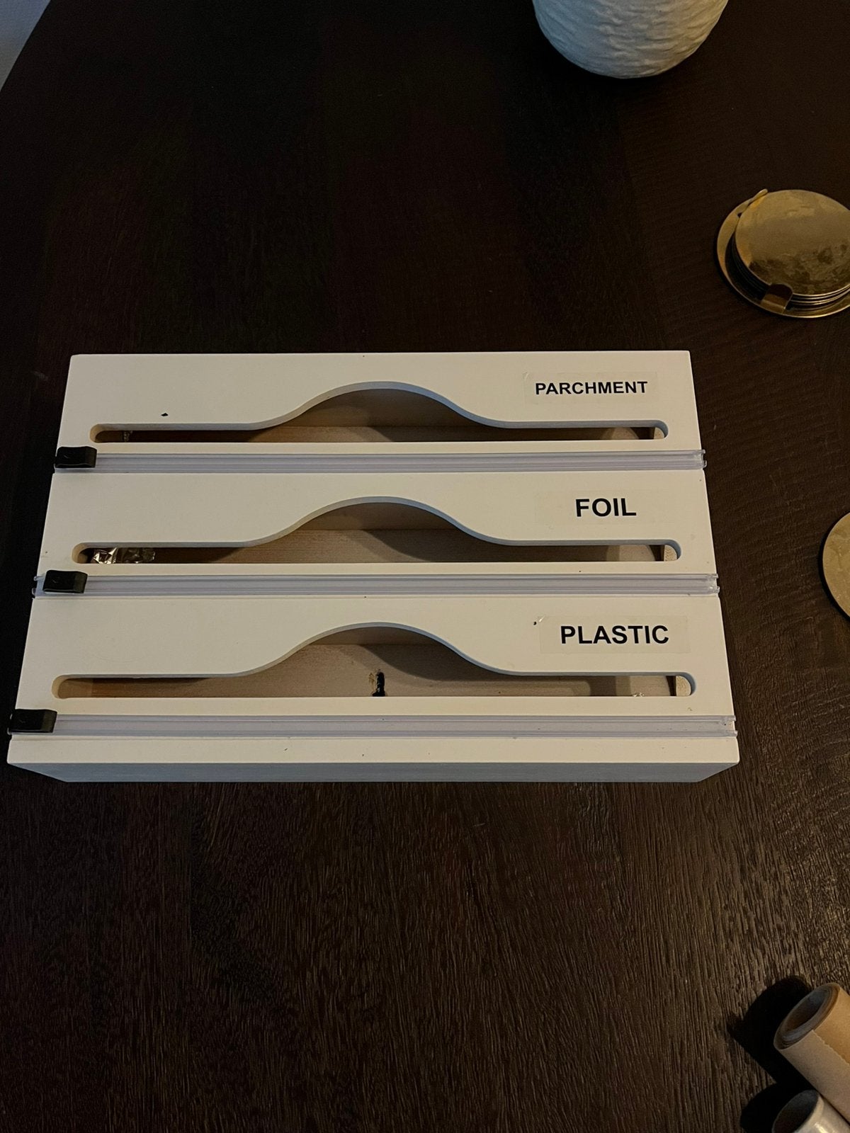 3-in-1 folie- en bakpapierdispenser, Ophalen of Verzenden, Zo goed als nieuw