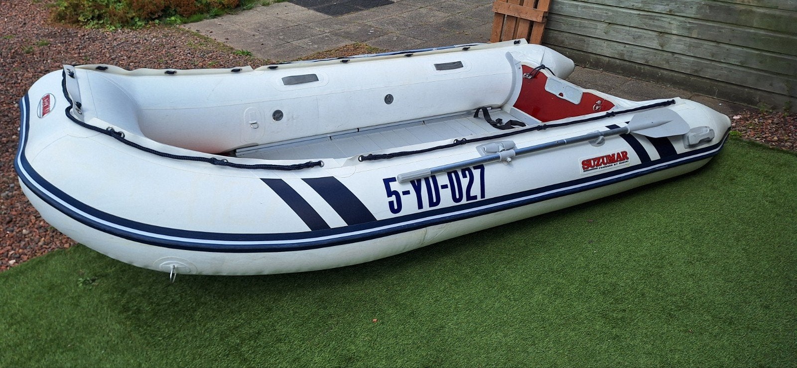 zeer nette suzumar 360 met 20 pk mercury, Ophalen, Aluminium, Peddels, Zo goed als nieuw