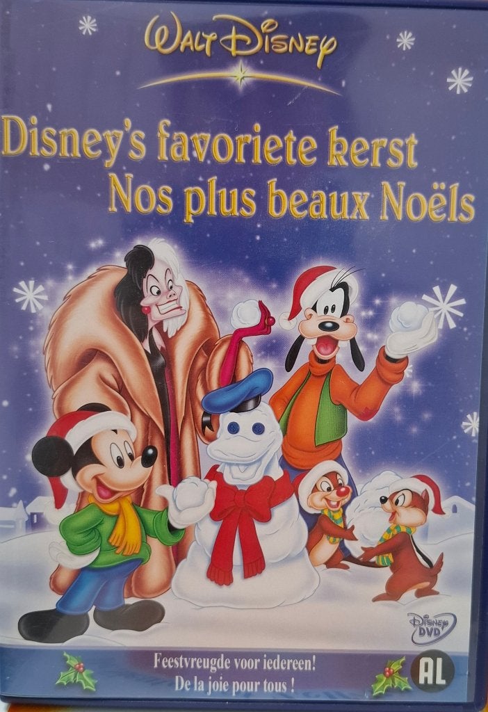 Disney's Favoriete Kerst - Krasvrije DVD, Ophalen of Verzenden, Zo goed als nieuw, Spaans, Kerst