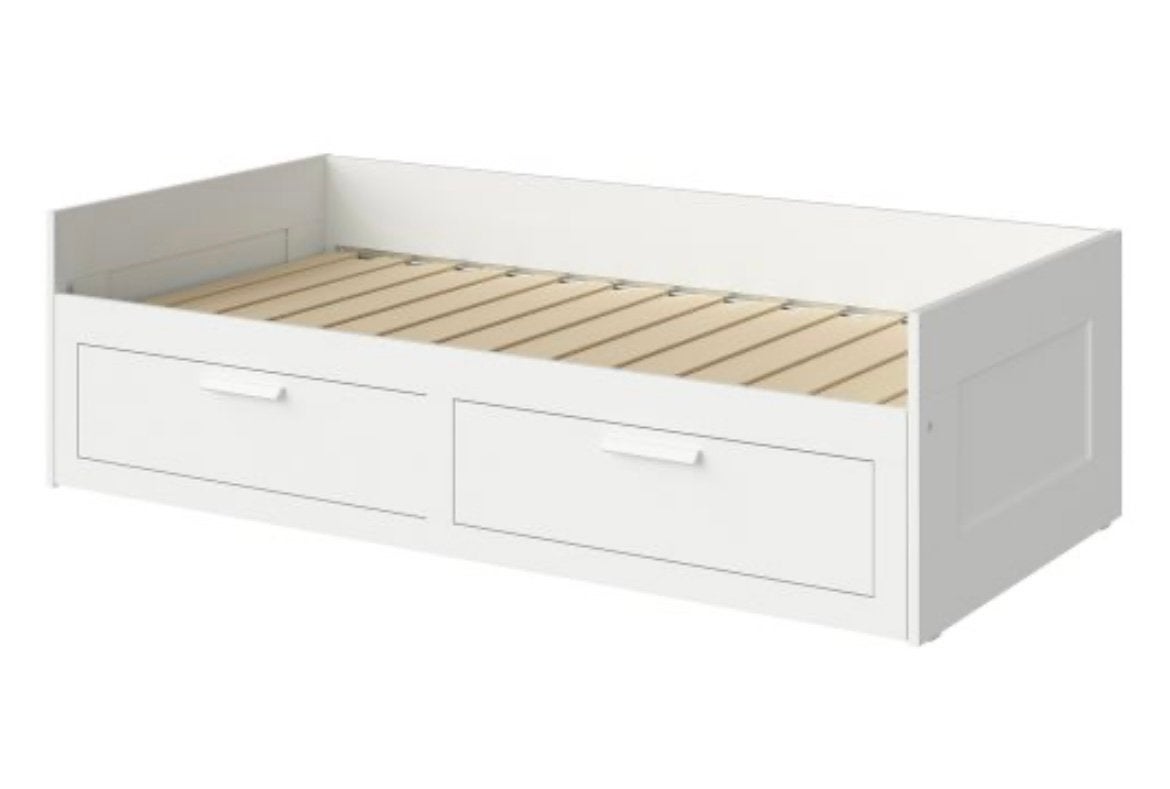 Gratis eenoersinbed, Ophalen, 90 cm, Eenpersoons, Wit
