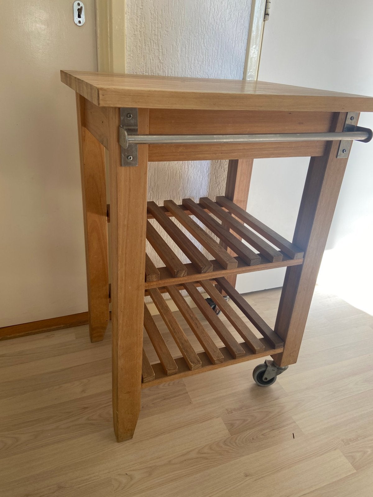 ROLTAFEL 58x50cm  Ikea Bekvam /Keuken Trolley, Ophalen, Gebruikt, Rechthoekig