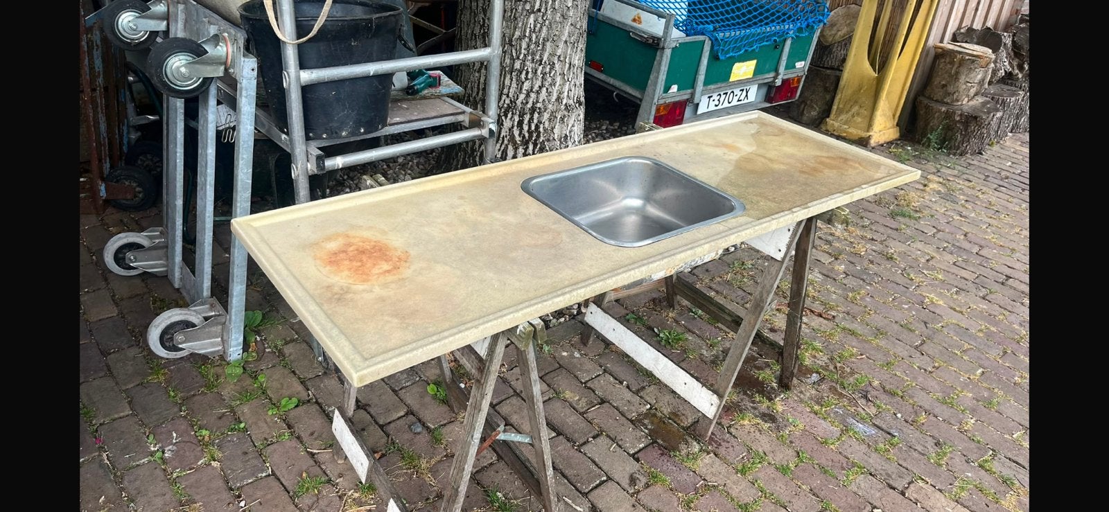 Aanrechtblad, Ophalen, Gebruikt