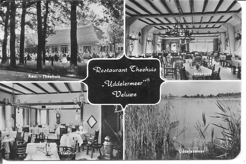 Ansichtkaart Restaurant Theehuis Uddelermeer Veluwe, Ophalen of Verzenden, 1960 tot 1980, Gelopen, Gelderland
