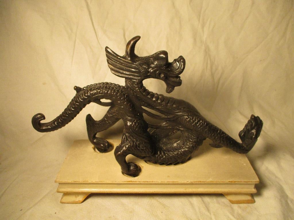 antiek draak beeld van brons China, Ophalen of Verzenden