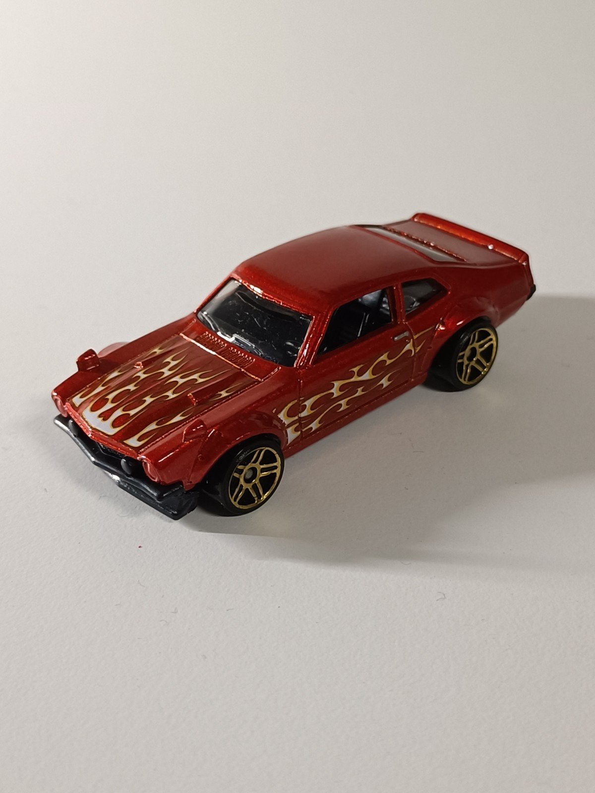 Hot Wheels Rode Ford Maverick met Vlammen, Ophalen of Verzenden