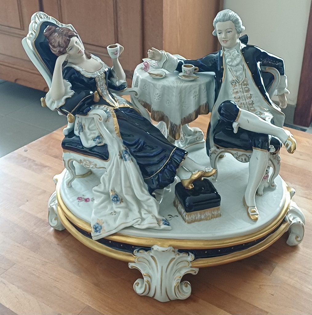 Porseleinen beeldengroep royal dux, Antiek en Kunst, Ophalen of Verzenden