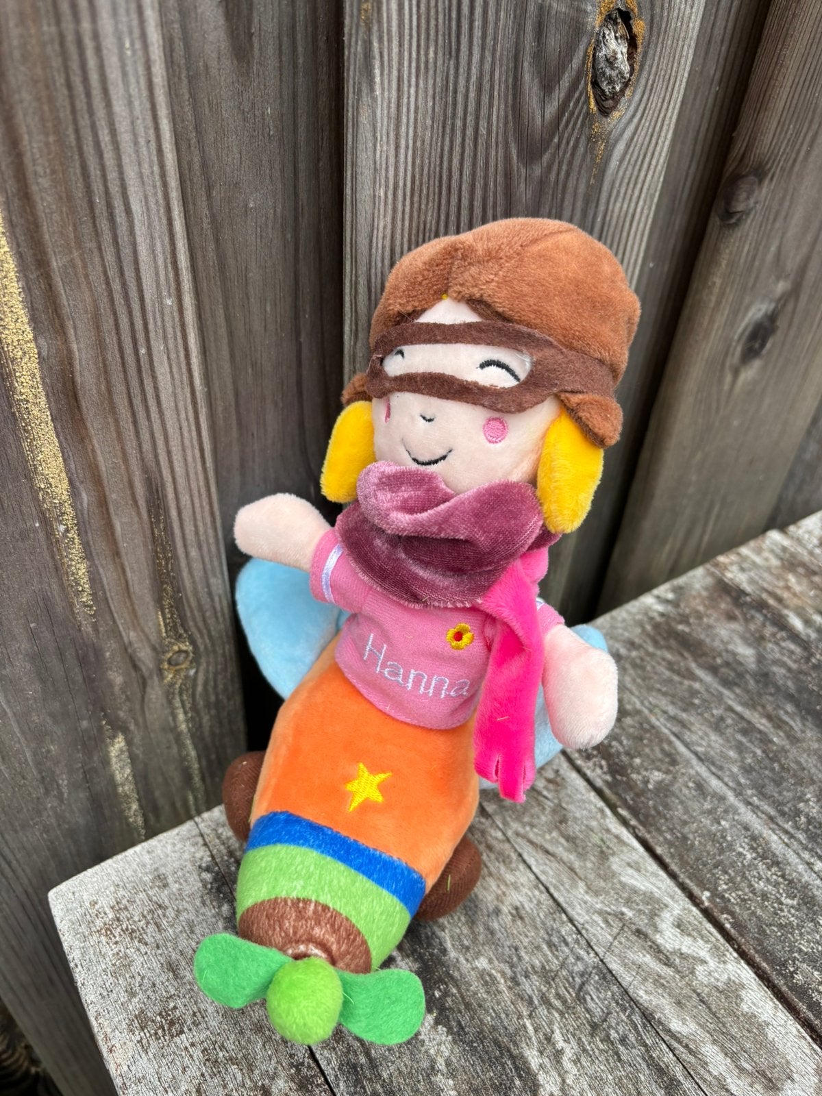 Hanna piloten knuffel in vliegtuig NH hotels, Ophalen of Verzenden