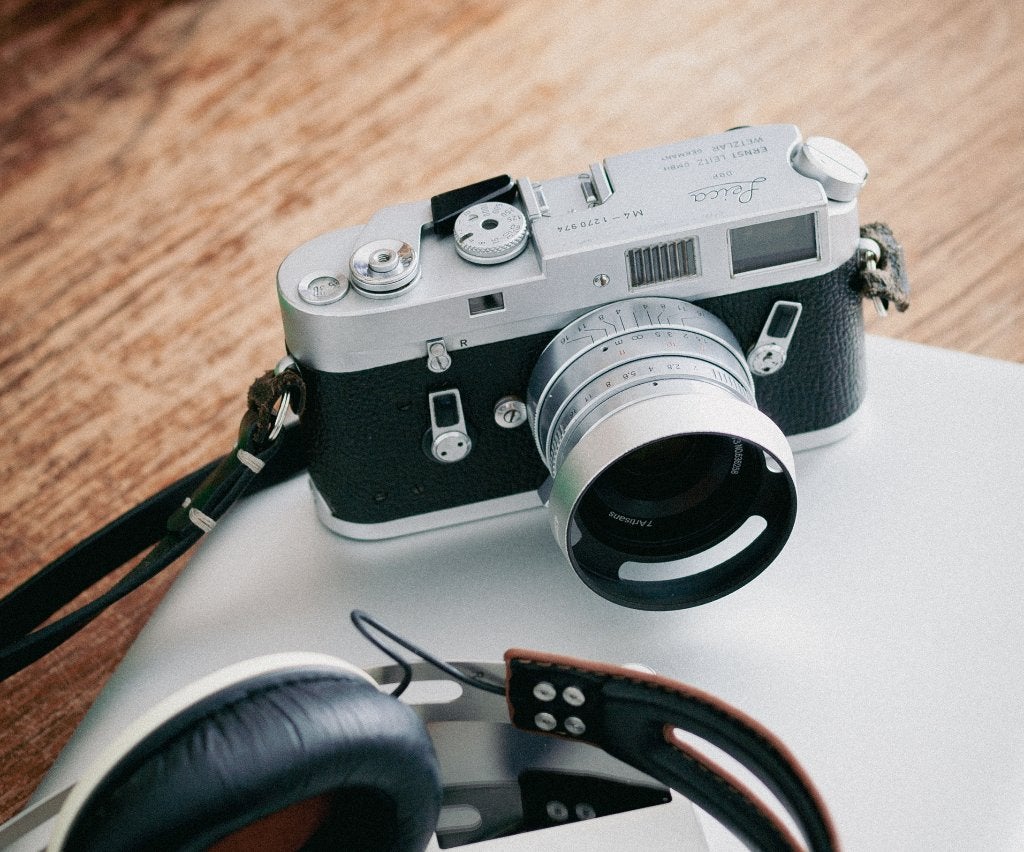 Leica M4 body silver (CLA'd), Ophalen of Verzenden, Gebruikt, Compact, Leica