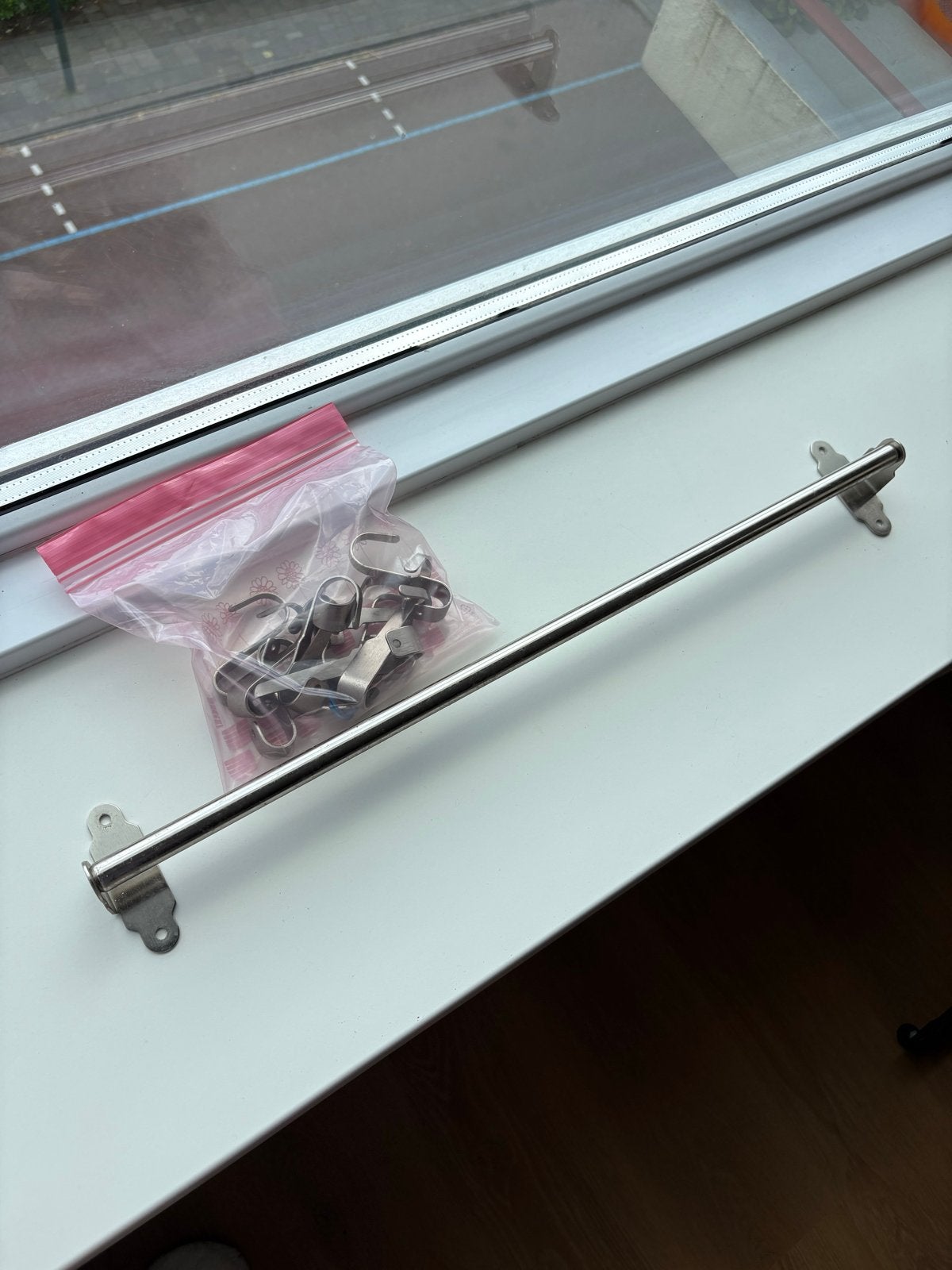 Ikea keukenstang + haak Hultarp, Ophalen