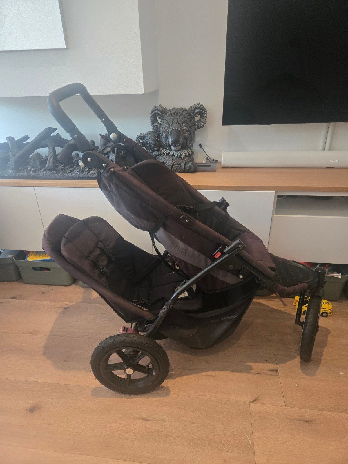 Phil & Teds Combiwagen met nieuwe banden ZSM ophalen, Gebruikt, Duowagen, Combiwagen, Ophalen