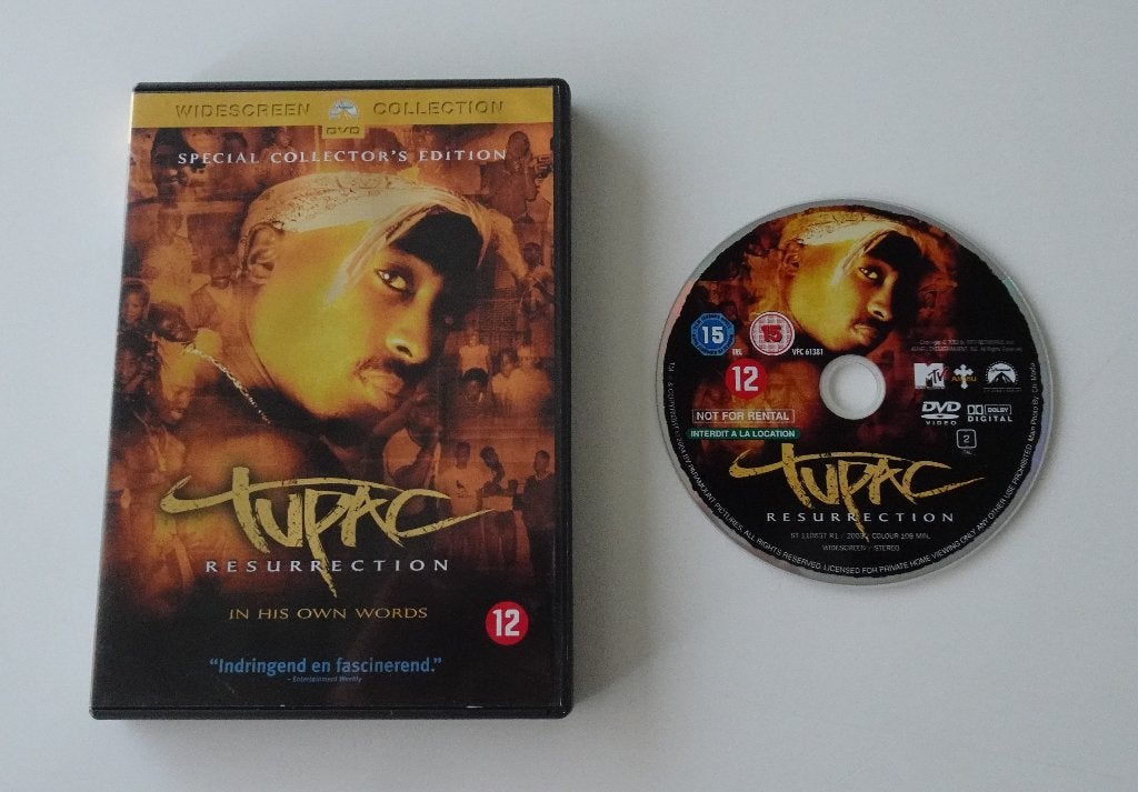 Tupac: Resurrection -- Documentaire op DVD uit 2003, Alle leeftijden, Ophalen, Zo goed als nieuw, Documentaire