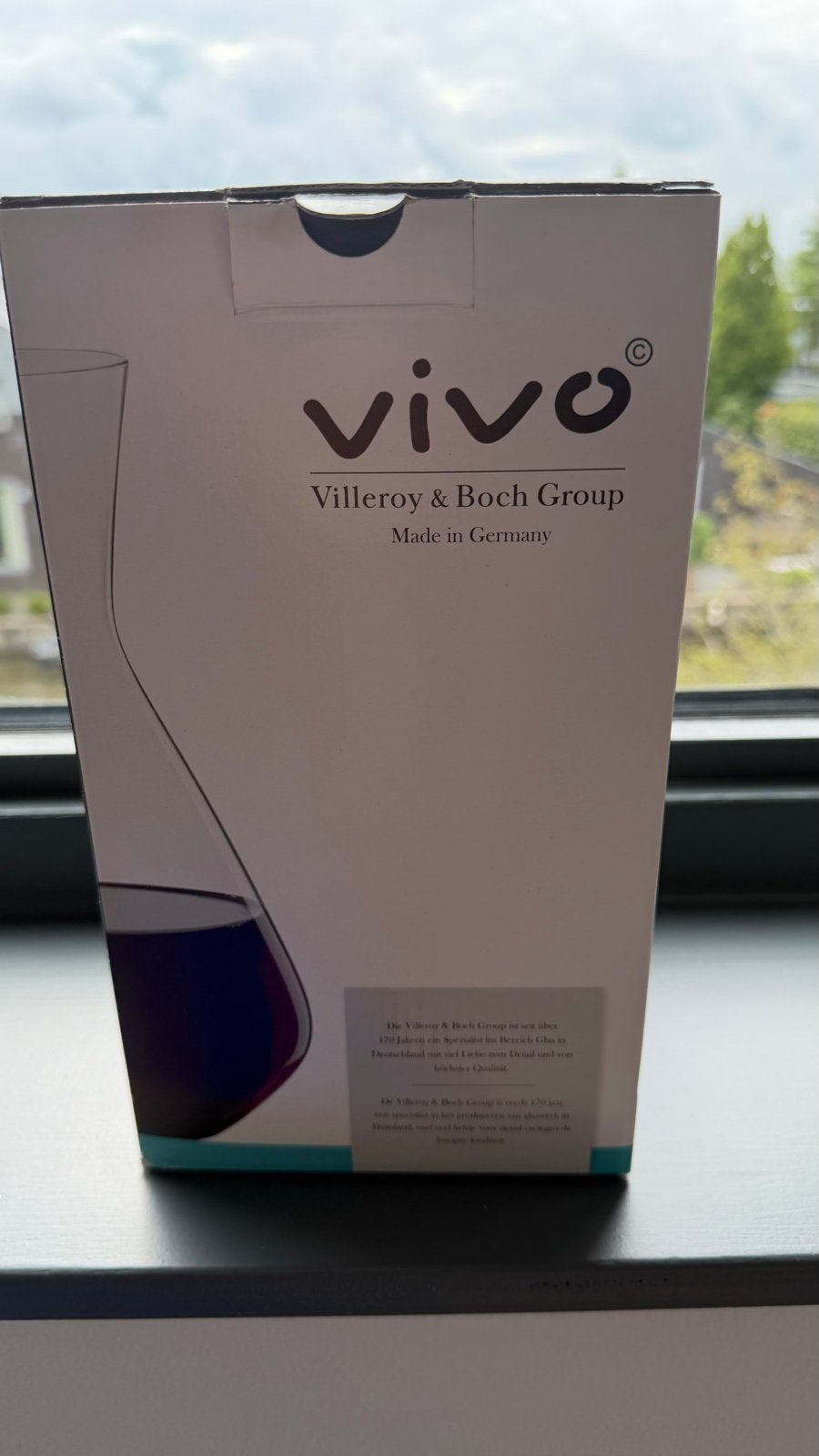 Vivo Villeroy & Boch Decanteerkaraf 1400 ml, Ophalen of Verzenden, Nieuw, Glas