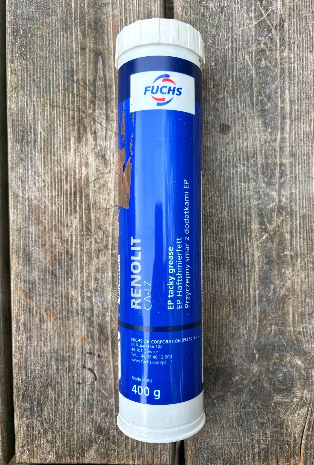 Fuchs Renolit CA-LZ EP Tacky Grease Patroon 400g, Auto diversen, Ophalen of Verzenden