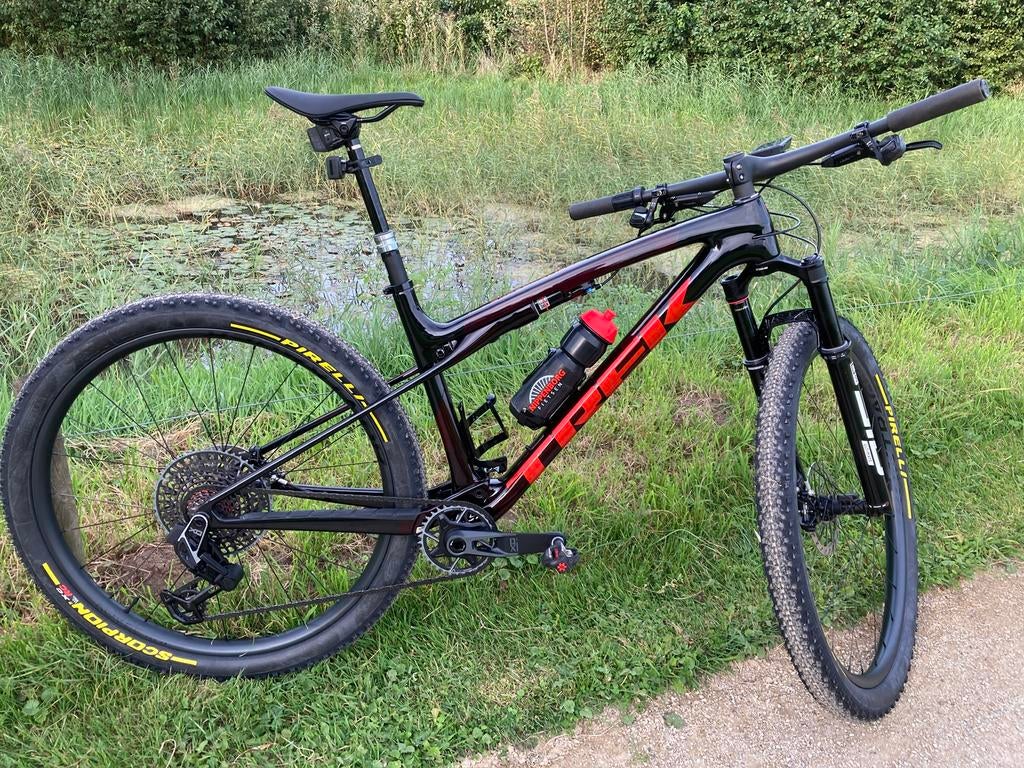 Trek Supercaliber SLR 9.9 XO AXS flight attendant maat L, Ophalen, Fully, 49 tot 53 cm, Zo goed als nieuw