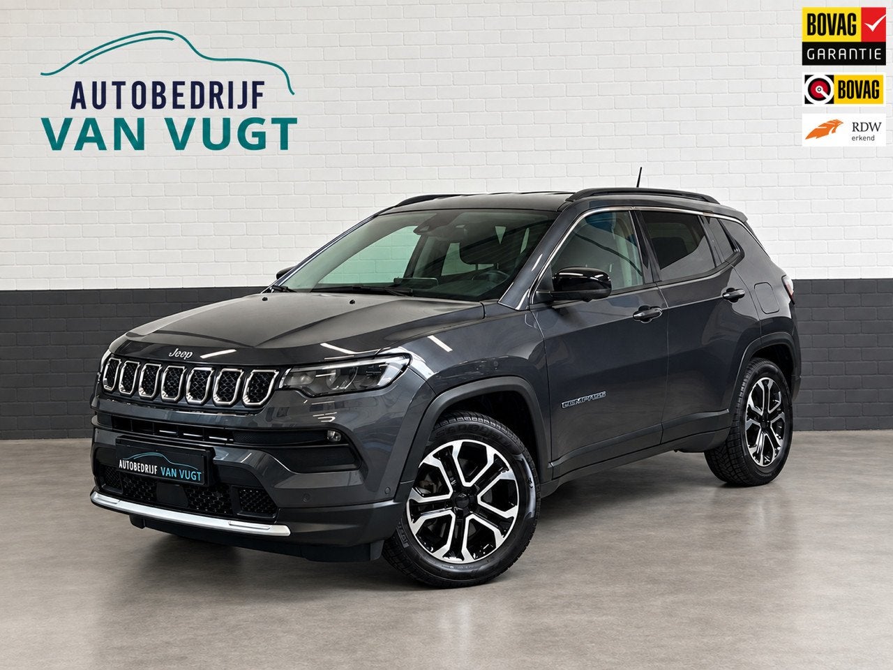 Jeep COMPASS 4xe 190 Plug-in Hybrid, trekhaak, Apple - Andro, Auto's, Automaat, Leder en Stof, Bedrijf, Vierwielaandrijving