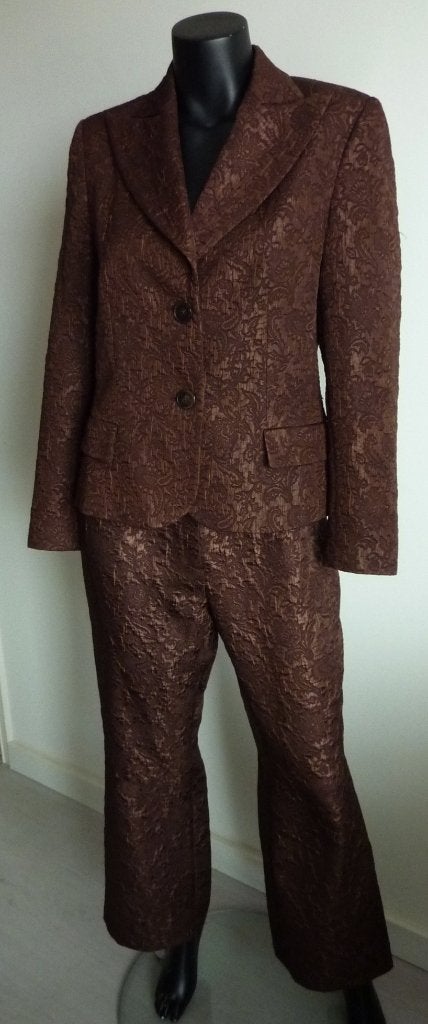 Tuzzi Pak (Colbert+Broek), Kleding | Dames, Maat 38/40 (M), Kostuum of Pak, Tuzzi, Bruin