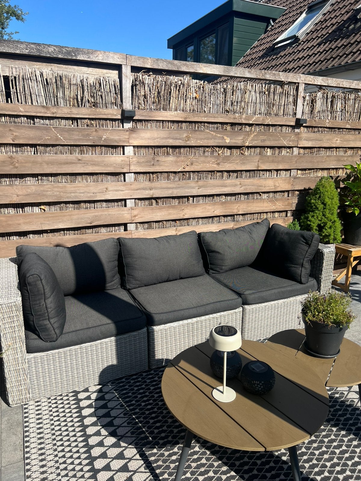 3 zits lounge tuinbank, Tuin en Terras, Tuinbanken, Ophalen, Gebruikt