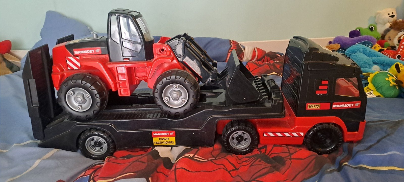 Mammoet vrachtwagen en tractor, Kinderen en Baby's, Speelgoed | Speelgoedvoertuigen, Ophalen, Zo goed als nieuw
