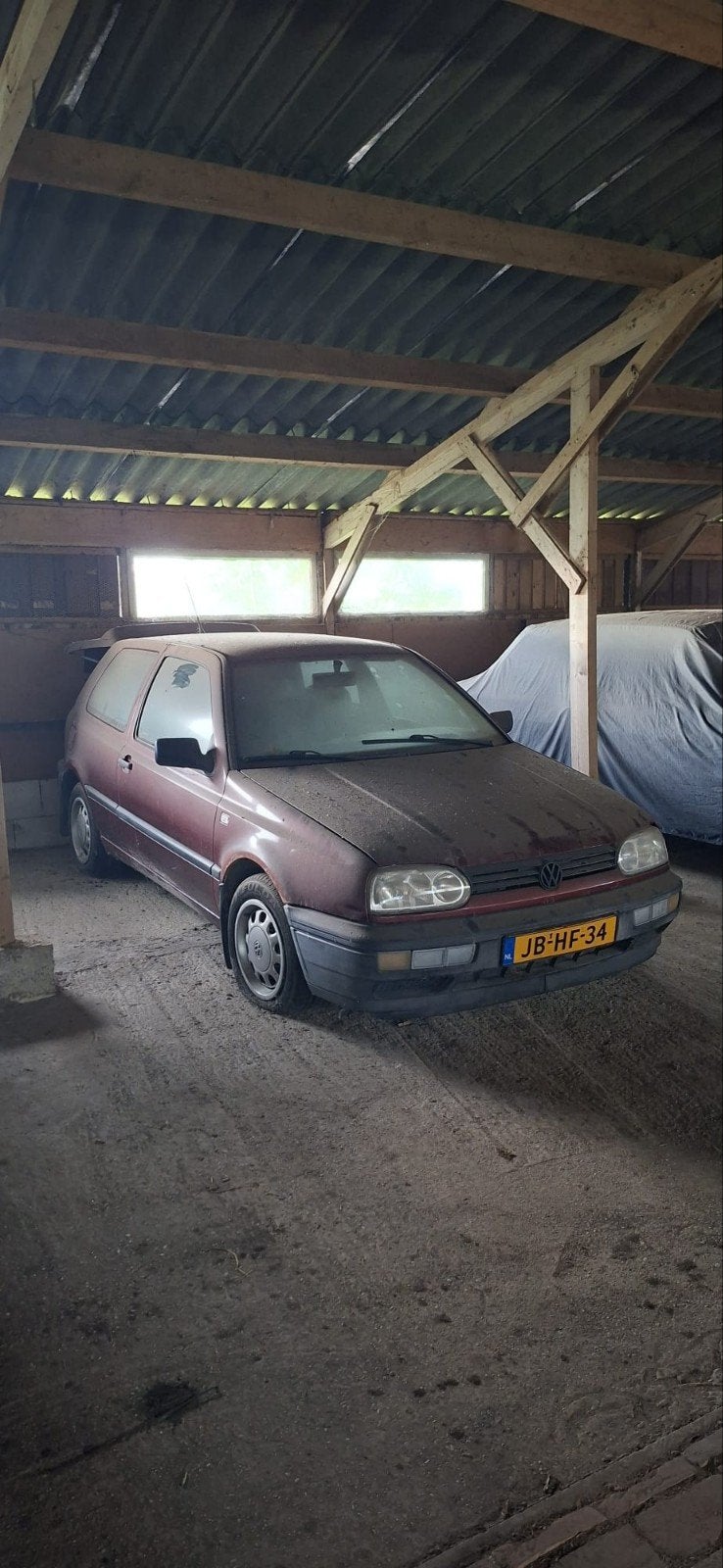 Volkswagen Golf 1.4 CL 44KW E2 1994 Rood, Auto's, Voorwielaandrijving, 4 cilinders, Origineel Nederlands, Handgeschakeld