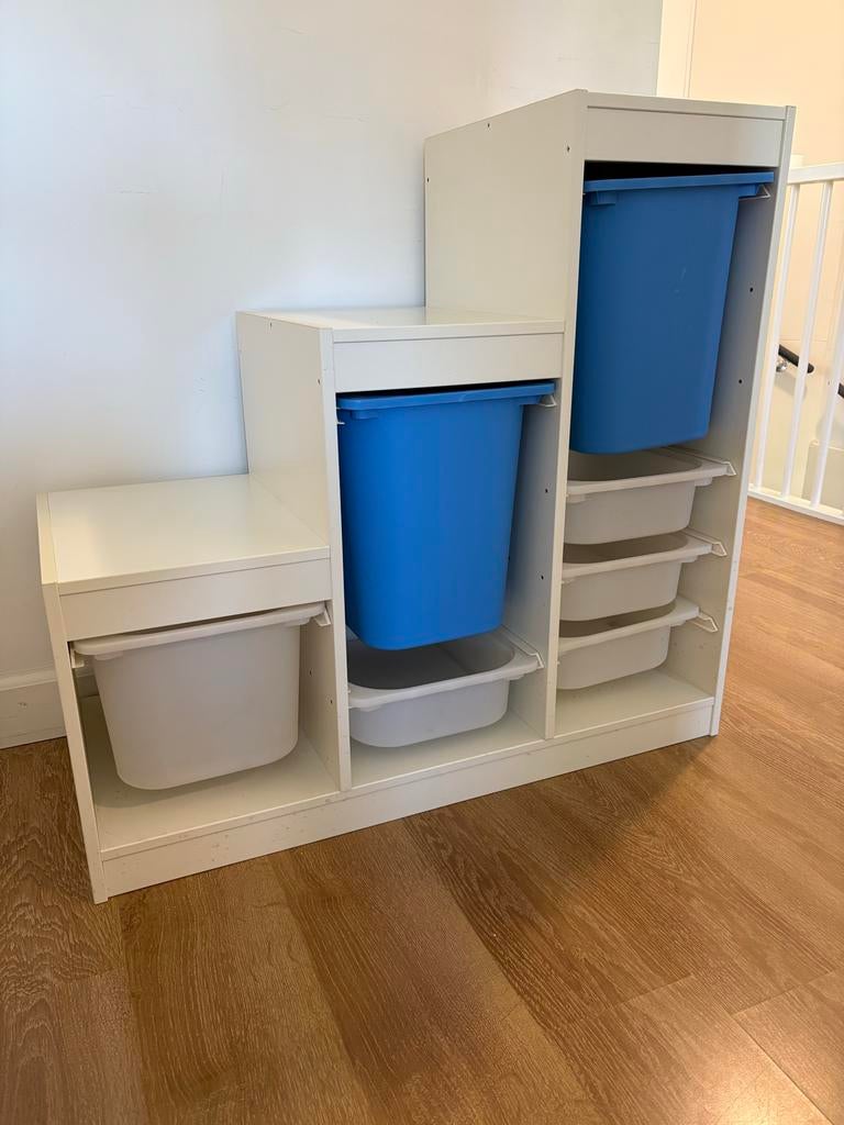 IKEA Opbergkast met Opbergbakken (groot en klein), Ophalen, Gebruikt