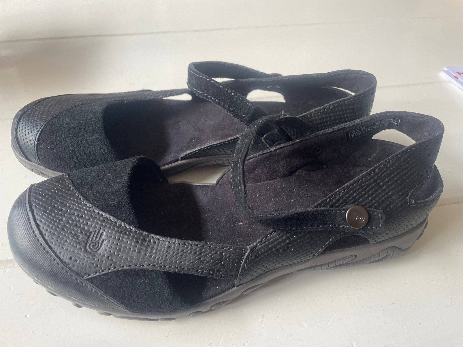 Teva zwarte damessandalen, maat Womens 8 (ongeveer maat 39), Ophalen, Zo goed als nieuw, Zwart, Sandalen of Muiltjes