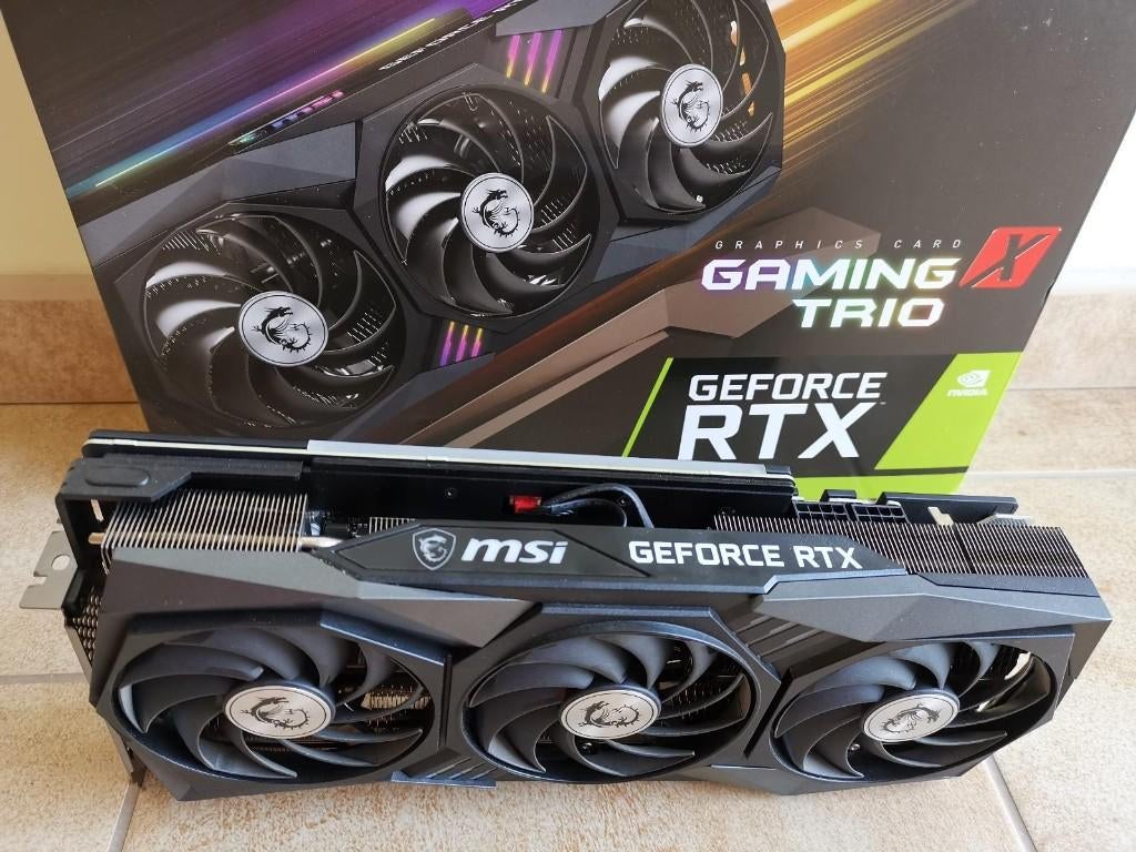 MSI RTX 3070 Gaming X Trio 8GB - perfect voor 1440p, GDDR6, PCI-Express 4, Zo goed als nieuw, Nvidia