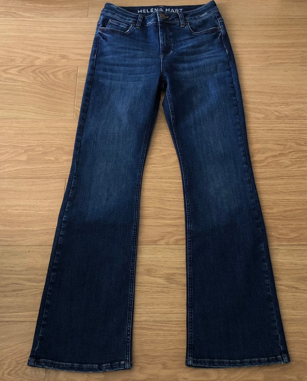 Helena Hart Broek flair Denim vintage blue W30 L32, Ophalen of Verzenden, Zo goed als nieuw, Blauw, W30 - W32 (confectie 38/40)
