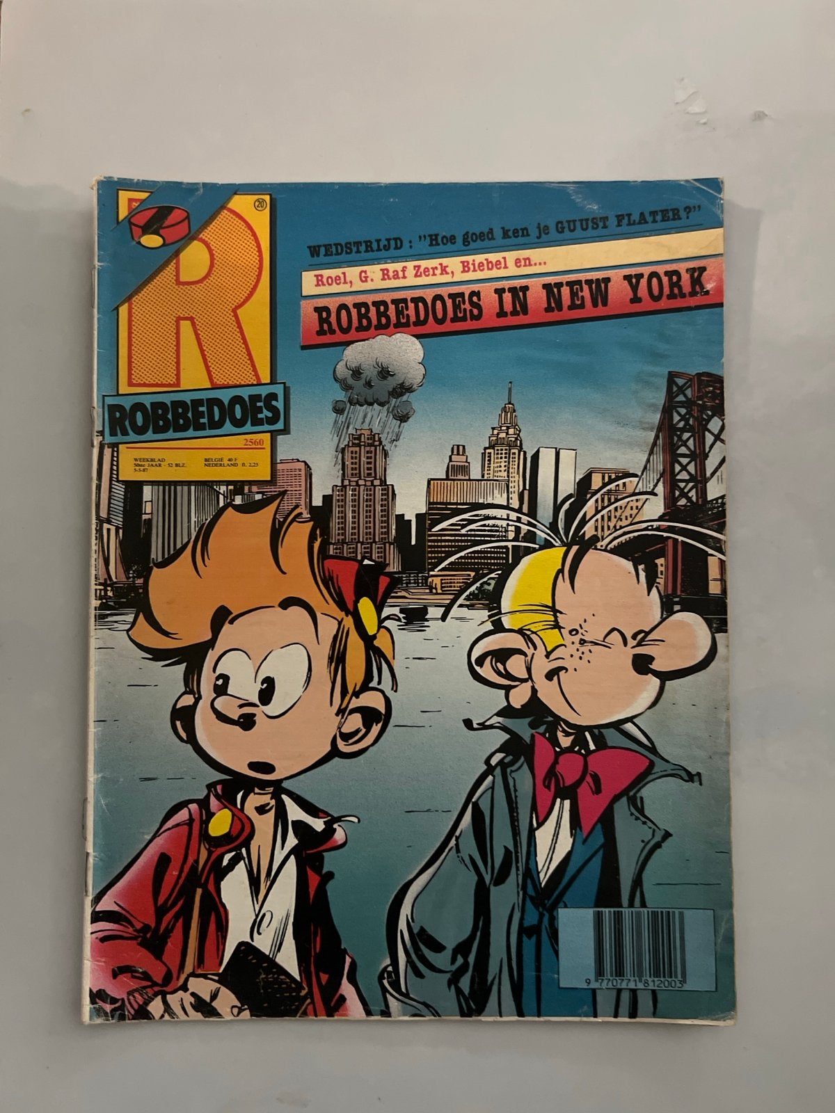 Robbedoes in New York - Weekblad 2560 (1987), Boeken, Eén stripboek, Ophalen of Verzenden, Gelezen