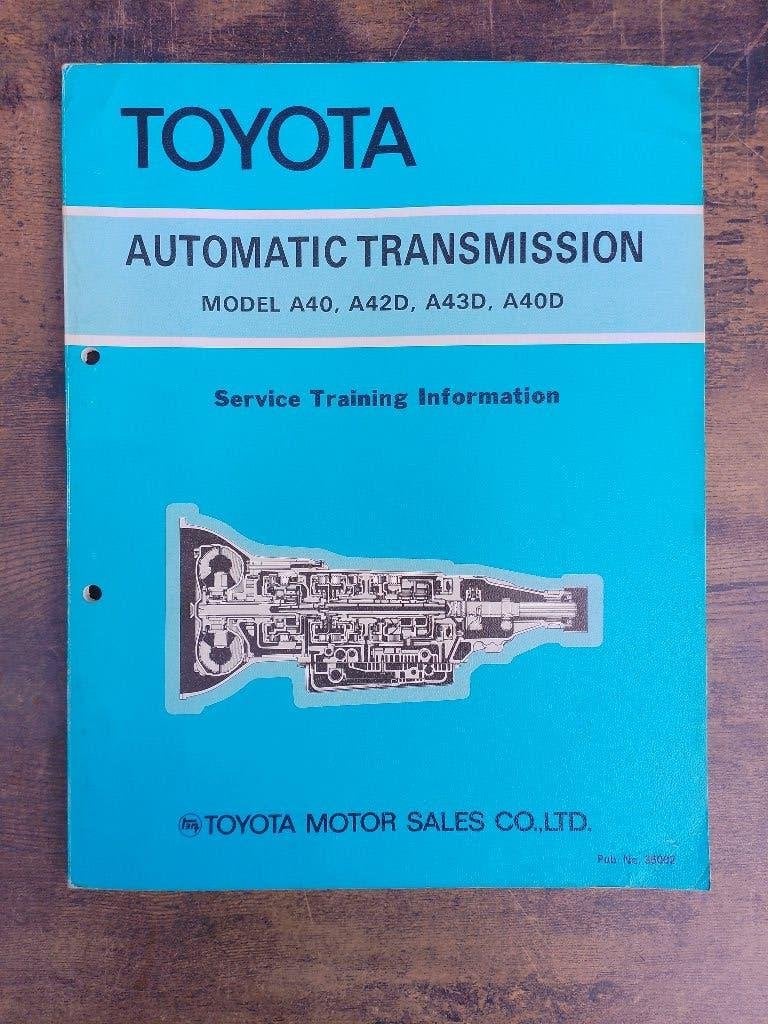 Toyota dealer werkplaatsboek Automaatbak A40  42D  43D A40D, Verzenden, Gelezen, Toyota