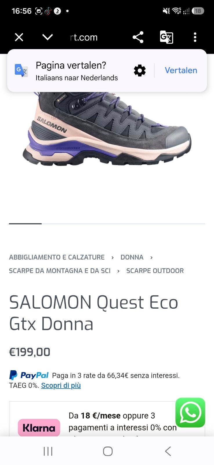 Salomon Quest Eco GTX Dames Wandelschoenen, Ophalen, Nieuw, Schoenen